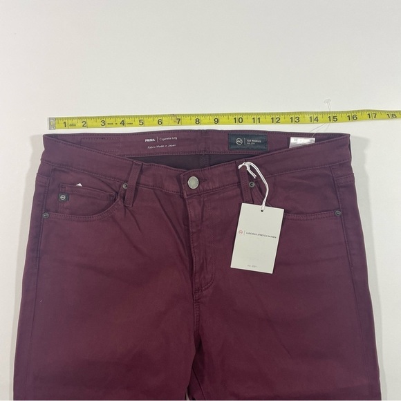 New AG Adriano Goldschmied Prima Sateen Pants Cigarette Leg - Picture 8 of 10